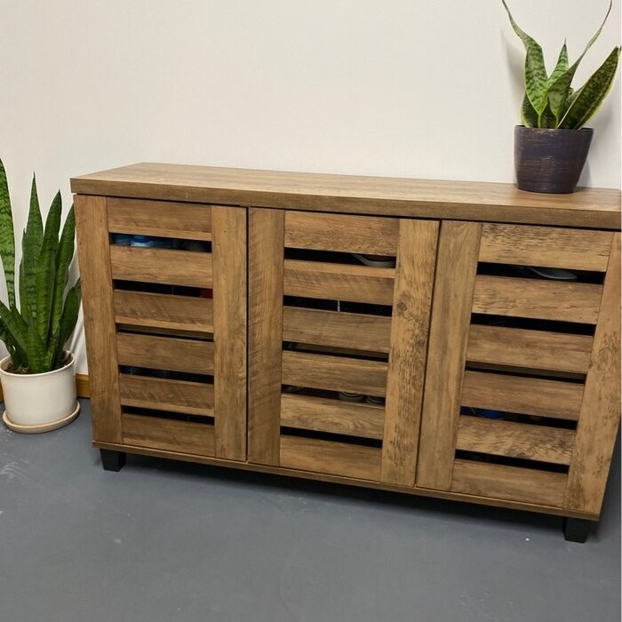 16 Pair Shoe Storage Cabinet