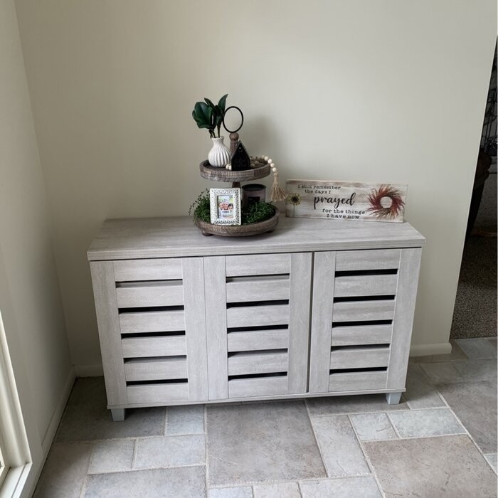 16 Pair Shoe Storage Cabinet