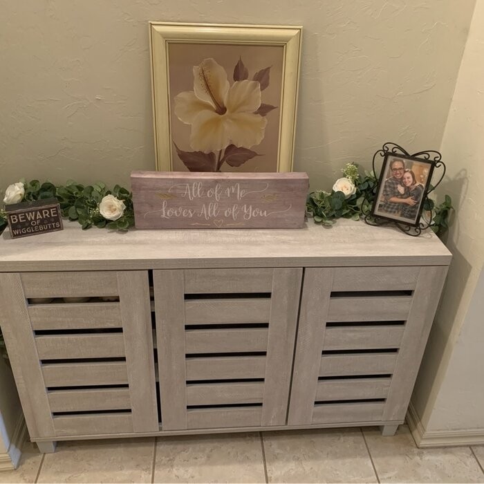 16 Pair Shoe Storage Cabinet