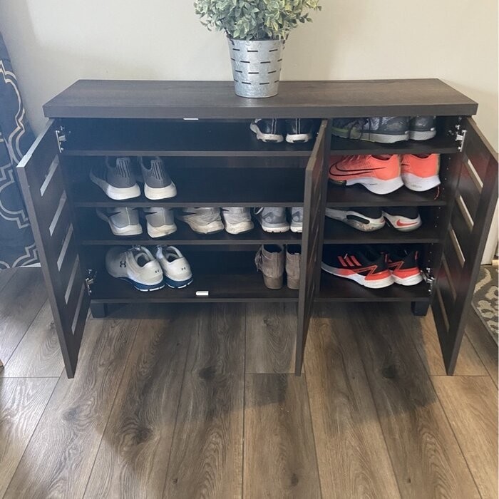 16 Pair Shoe Storage Cabinet