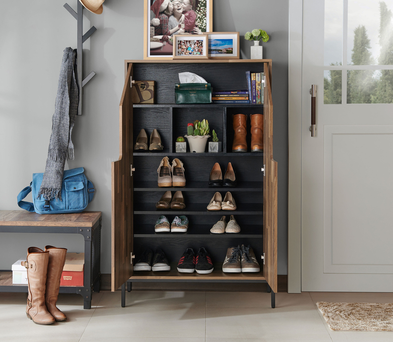 18 Pair Shoe Storage Cabinet