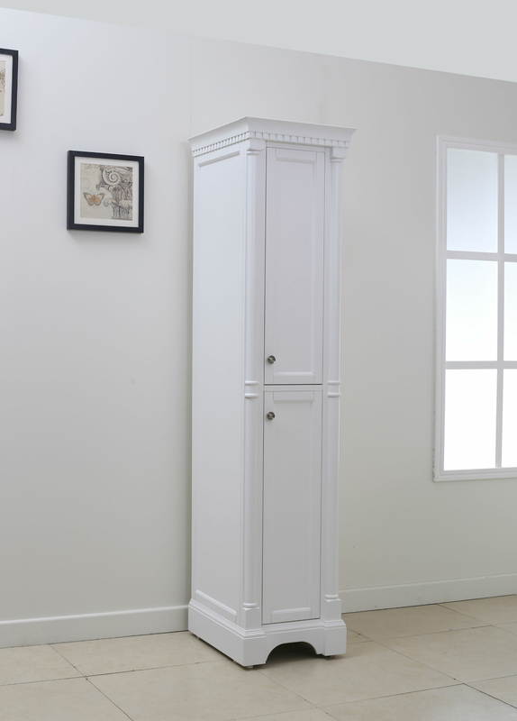 18'' W x 78'' H x 21.5'' D Solid Wood Linen Cabinet