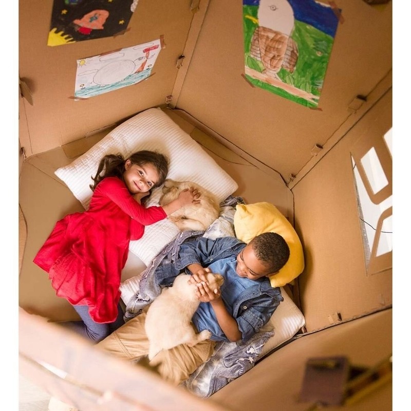 2.7' x 4.4' Cardboard Playhouse