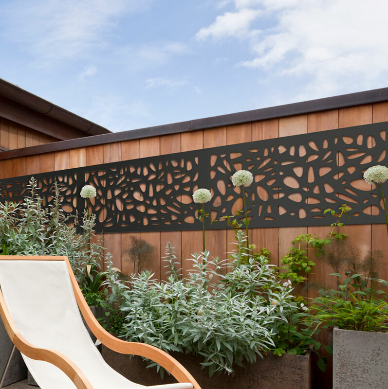 2 ft. H x 4 ft. W Pebbles WPC Composite Fence Panel