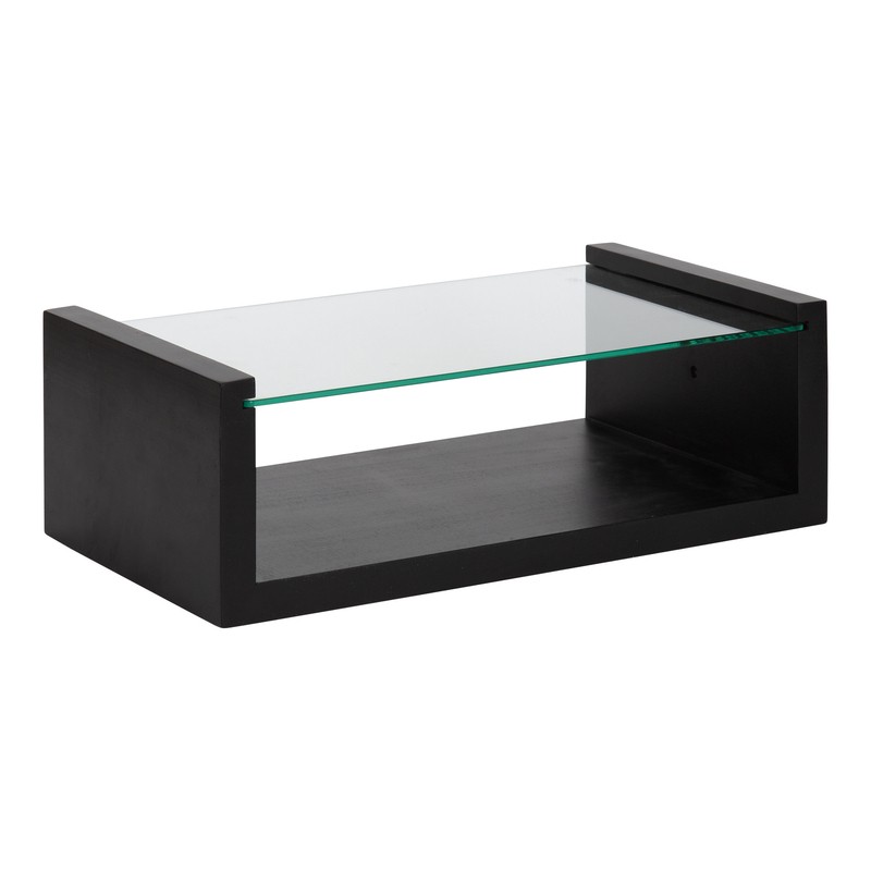 2 Piece Poplar Solid Wood Floating Shelf