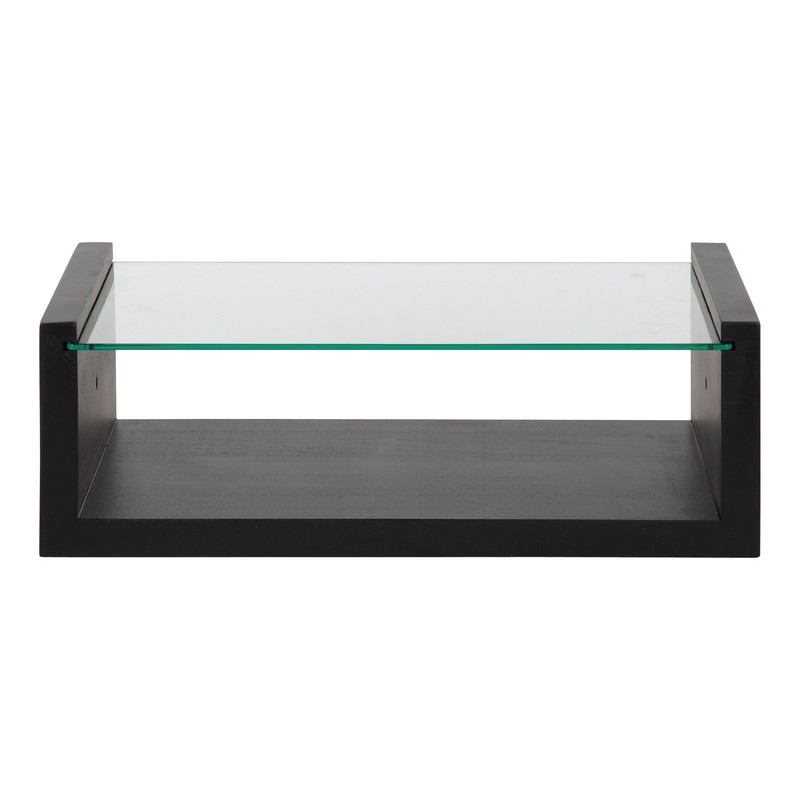 2 Piece Poplar Solid Wood Floating Shelf