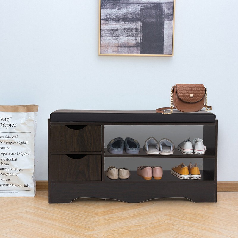 2-Tier Shoe Rack Storage Bench