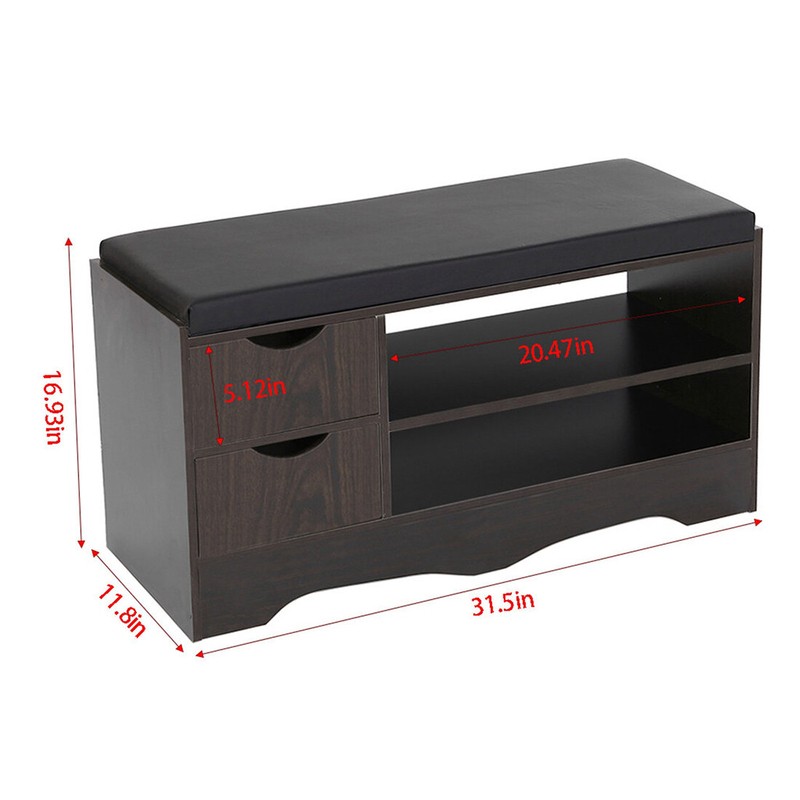 2-Tier Shoe Rack Storage Bench