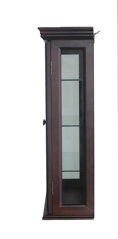 20'' Wide Mirrored Back Curio Cabinet
