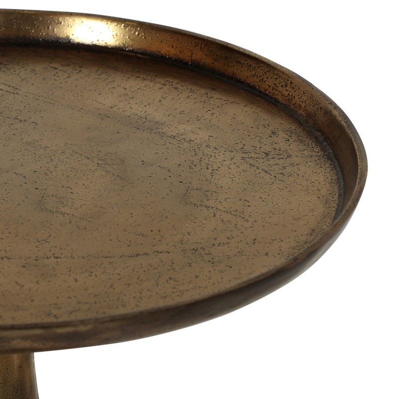 22.25'' Tall Pedestal End Table