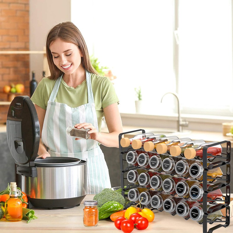 24 Jar Spice Jar & Rack Set