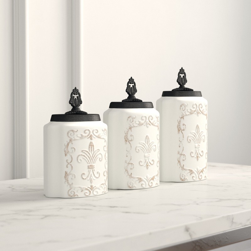 3 Piece Kitchen Canister Set