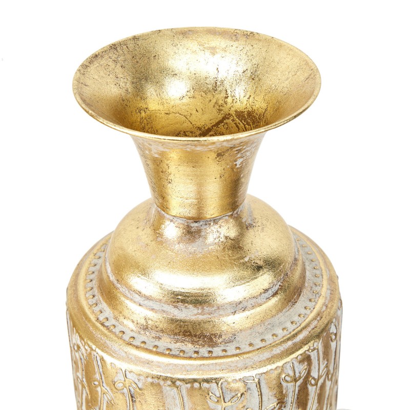 3 Piece Pesina Gold Metal Floor Vase Set