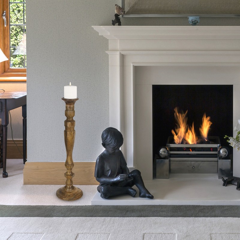 3 Piece Solid Wood Floor Candlestick Set