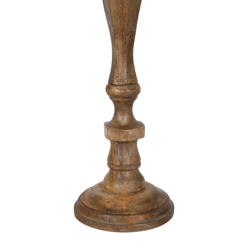 3 Piece Solid Wood Floor Candlestick Set