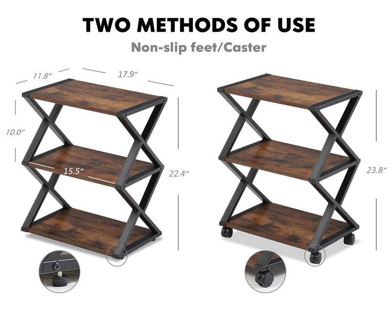 3 Tiers Mobile Printer Stand