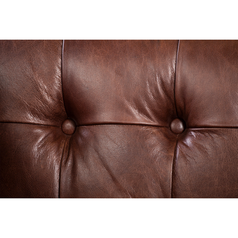 32'' Wide Tufted Genuine Leather Club Chair