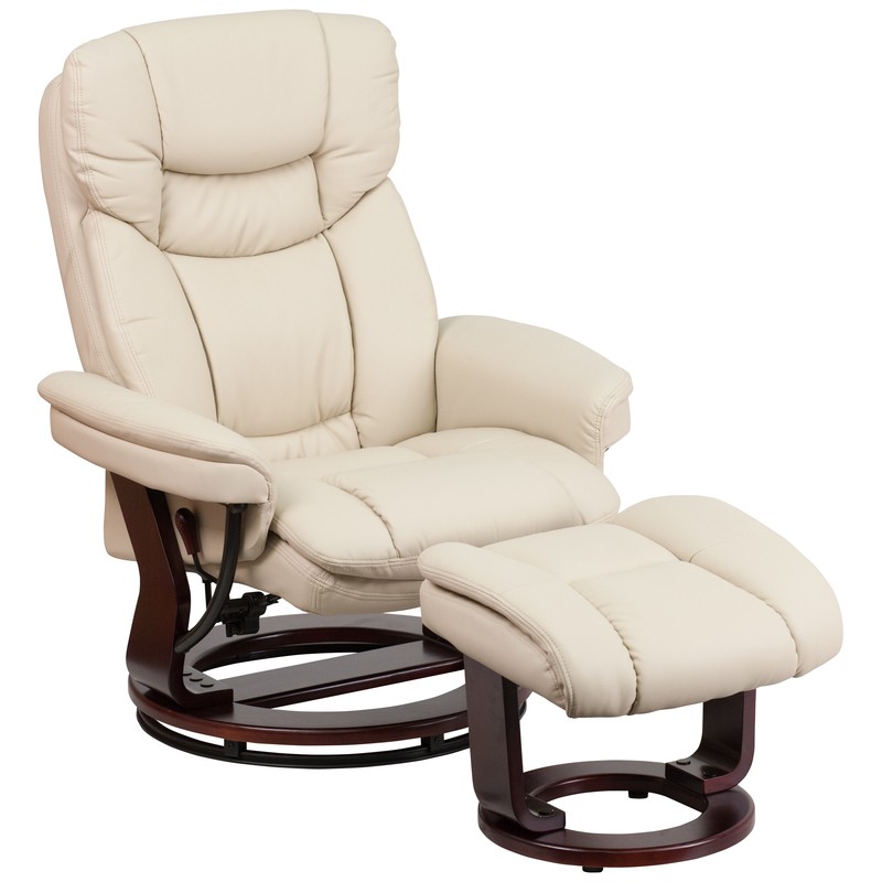 33'' Wide Manual Swivel Standard Recliner with Ottoman