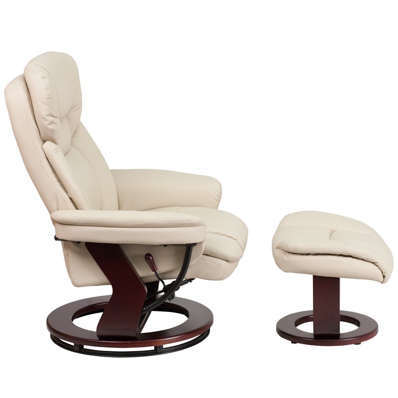 33'' Wide Manual Swivel Standard Recliner with Ottoman