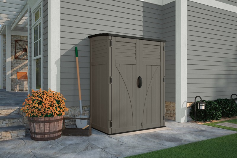 4 ft. W x 3 ft. D Plastic Vertical Tool Shed