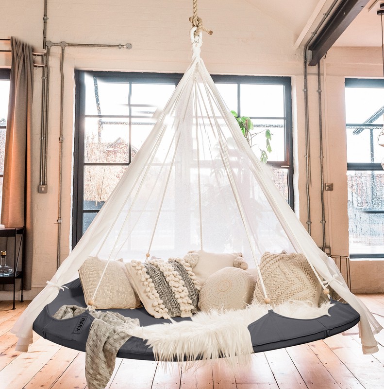 4 Person Canvas Porch Swing