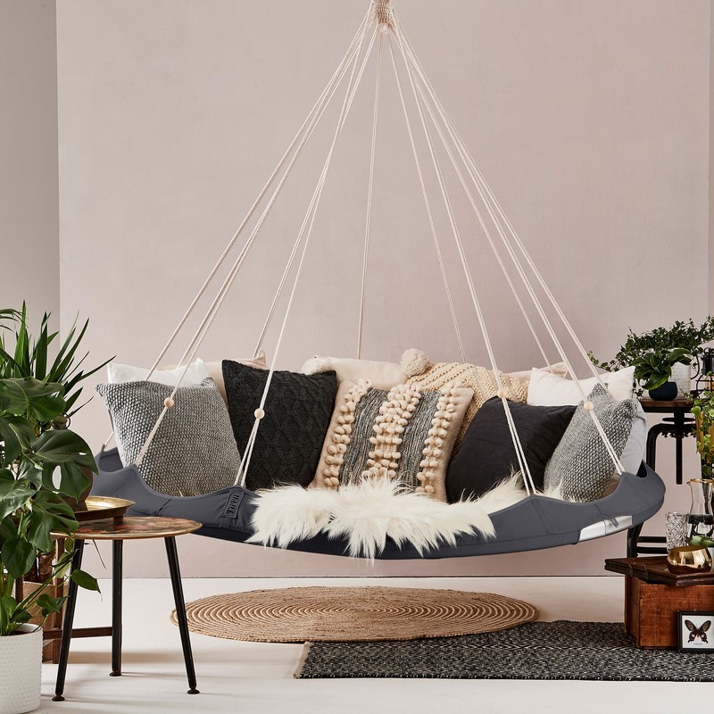 4 Person Canvas Porch Swing