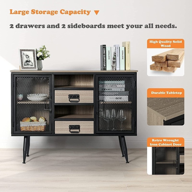 45.66'' Wide 2 Drawer Sideboard