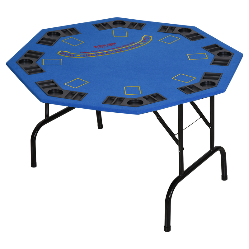 48" 8 - Player Foldable Poker Table