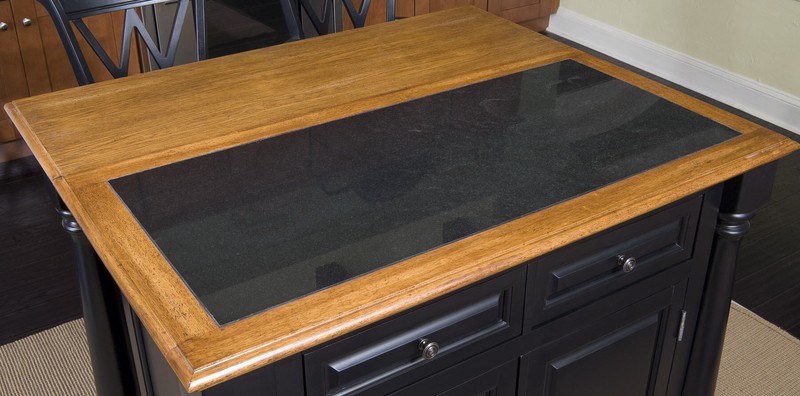 48'' Wide Kitchen Island with Granite Top