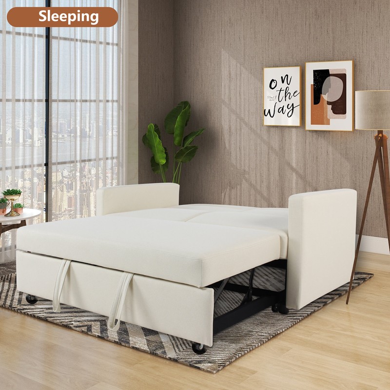 56'' Square Arm Sofa Bed
