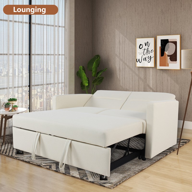 56'' Square Arm Sofa Bed