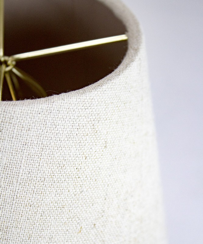 7'' H x 8'' W Linen Empire Lamp Shade ( Clip On )
