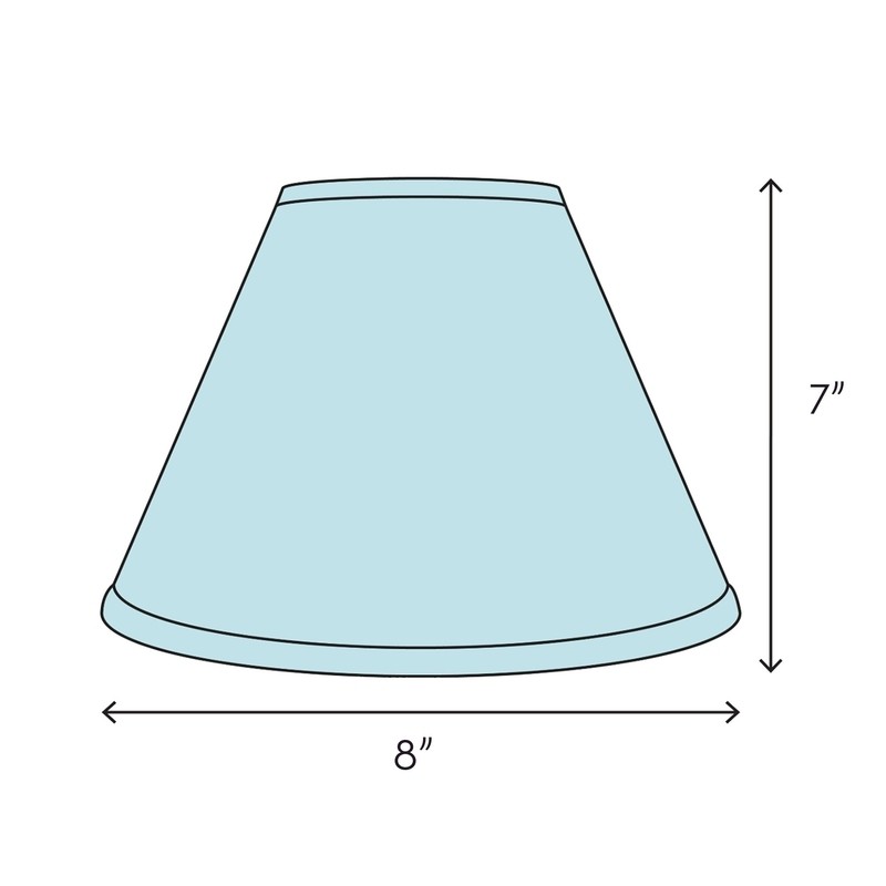 7'' H x 8'' W Linen Empire Lamp Shade ( Clip On )