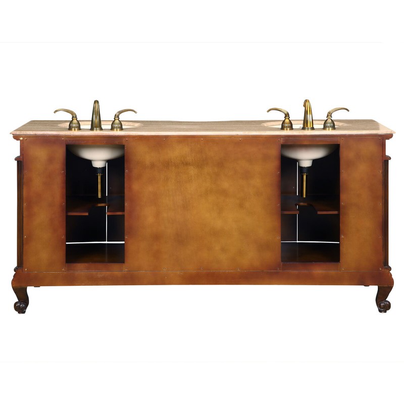 72" Double Bathroom Vanity Set