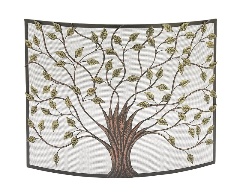 Aashay Single Panel Iron Fireplace Screen