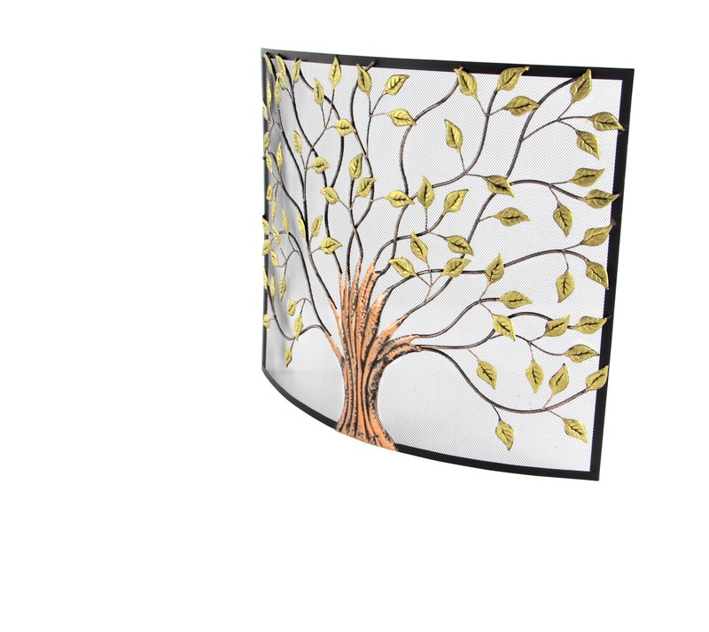 Aashay Single Panel Iron Fireplace Screen