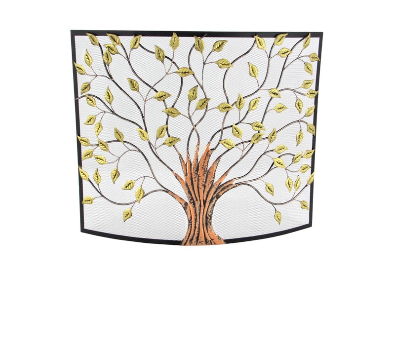 Aashay Single Panel Iron Fireplace Screen