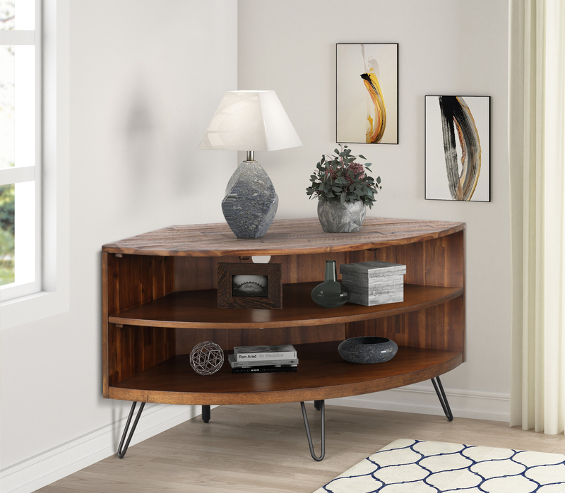 Mid century modern TV corner design