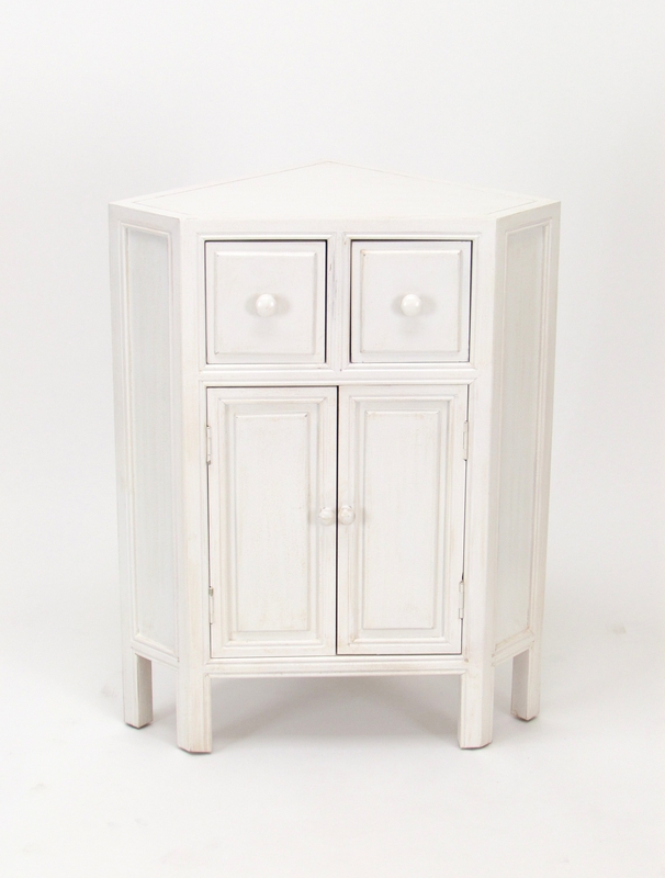 Abernathy 30'' Tall 2 - Door Corner Accent Cabinet