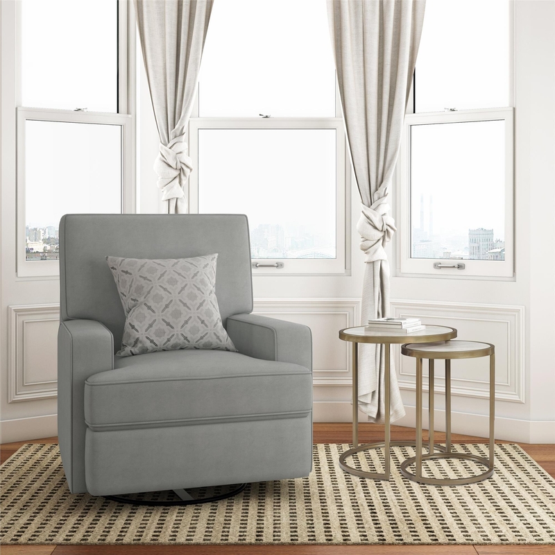 Abingdon Upholstered Swivel Reclining Glider Foter