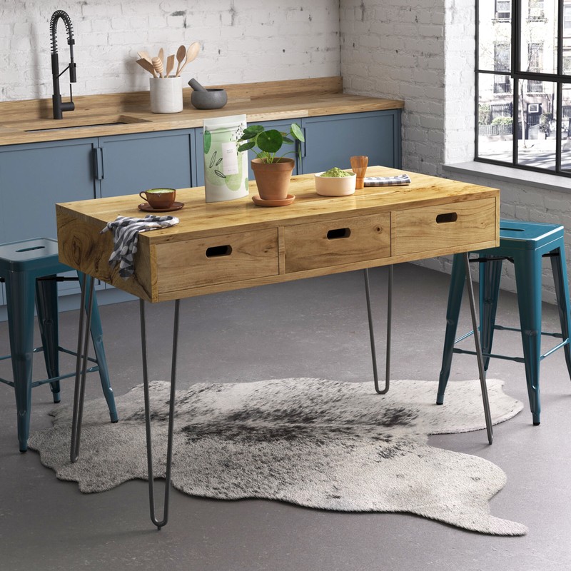 Abington Counter Height 52'' Iron Dining Table