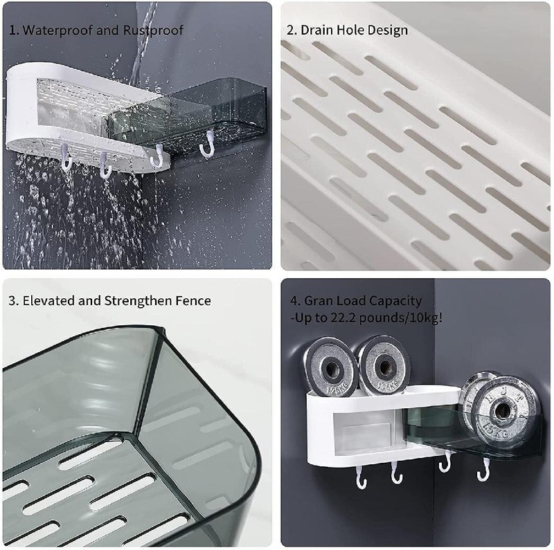 Abubacar Adhesive Mount Shower Caddy