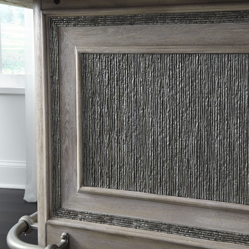 Adelina Textured Front Bar with Wine Storage