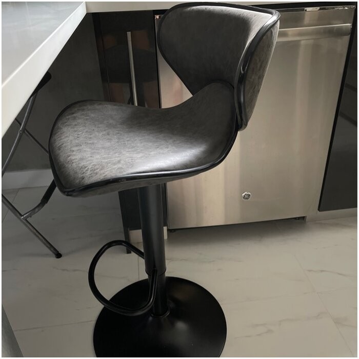 Adeliza Swivel Adjustable Height Bar Stool