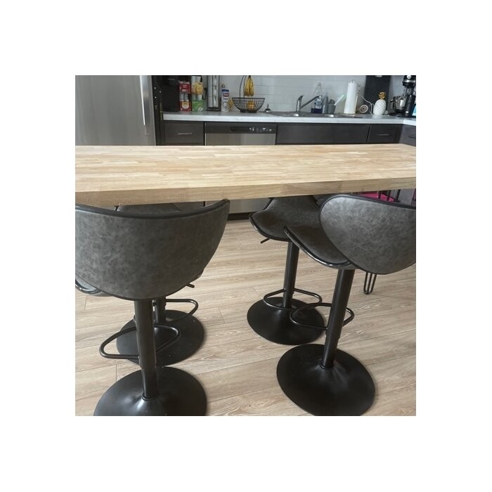 Adeliza Swivel Adjustable Height Bar Stool