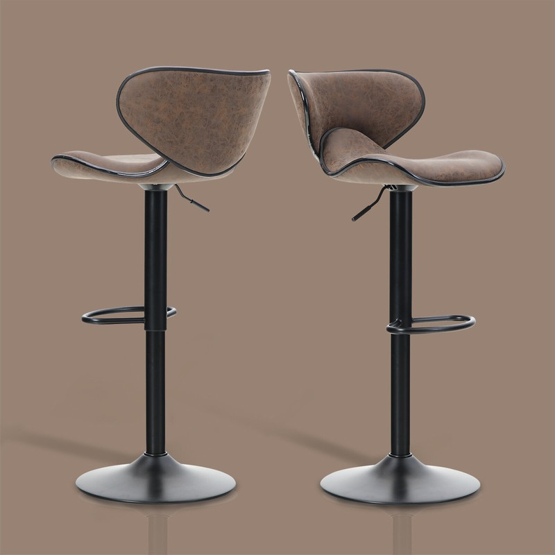 Adeliza Swivel Adjustable Height Bar Stool