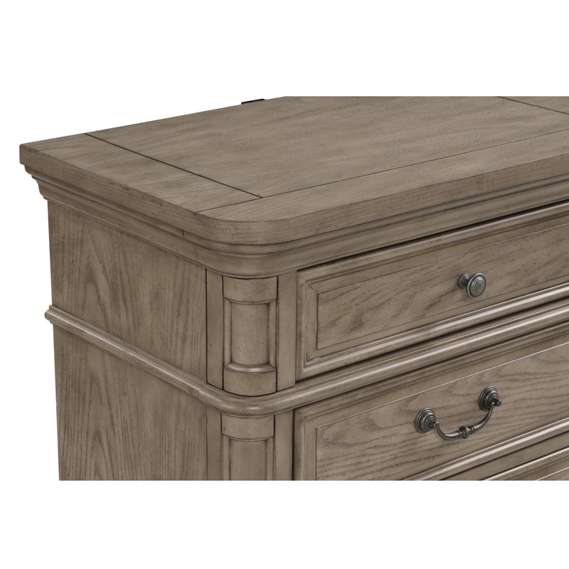 Adelmo Solid Wood Standard 6 Piece Bedroom Set