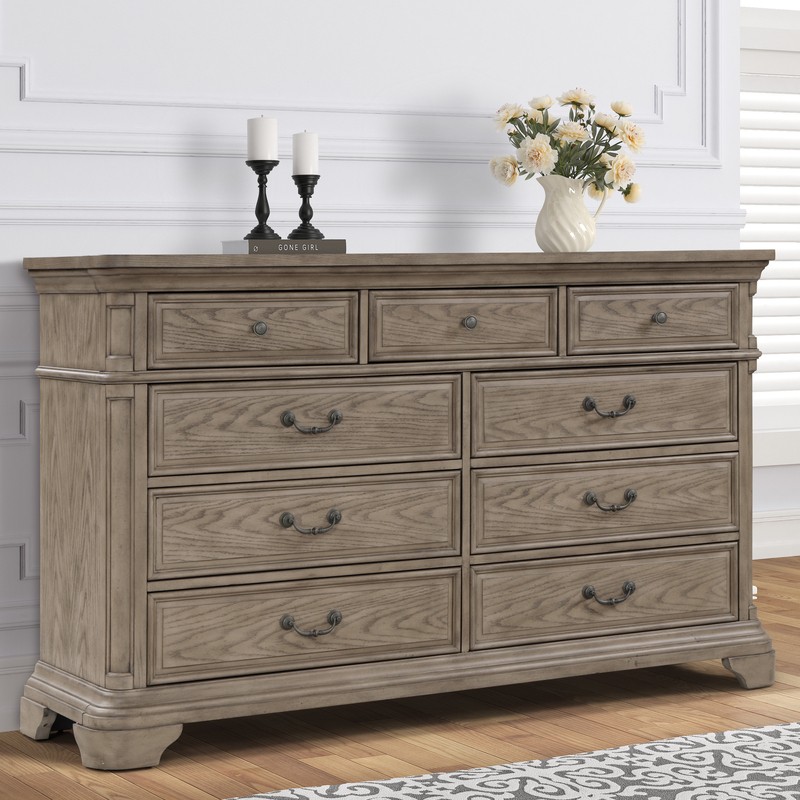 Adelmo Solid Wood Standard 6 Piece Bedroom Set