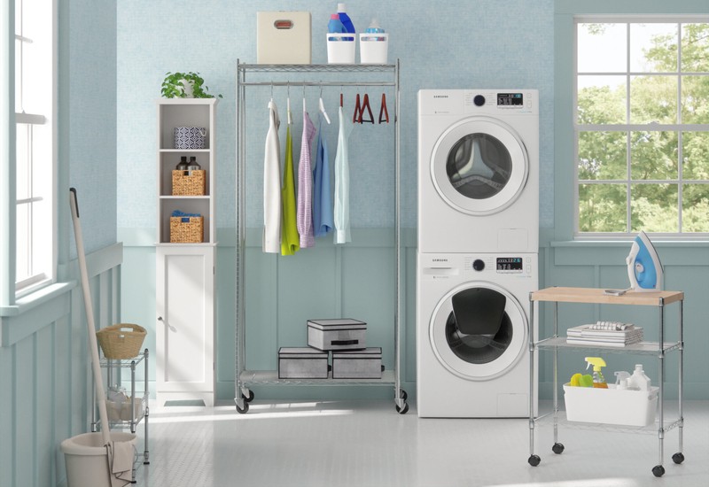 Adjustable Kitchen Cart Manufactured Wood Top