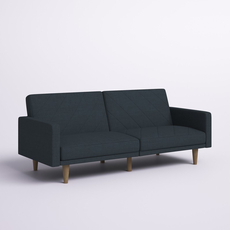 Adria Twin 78.5'' Wide Split Back Convertible Sofa